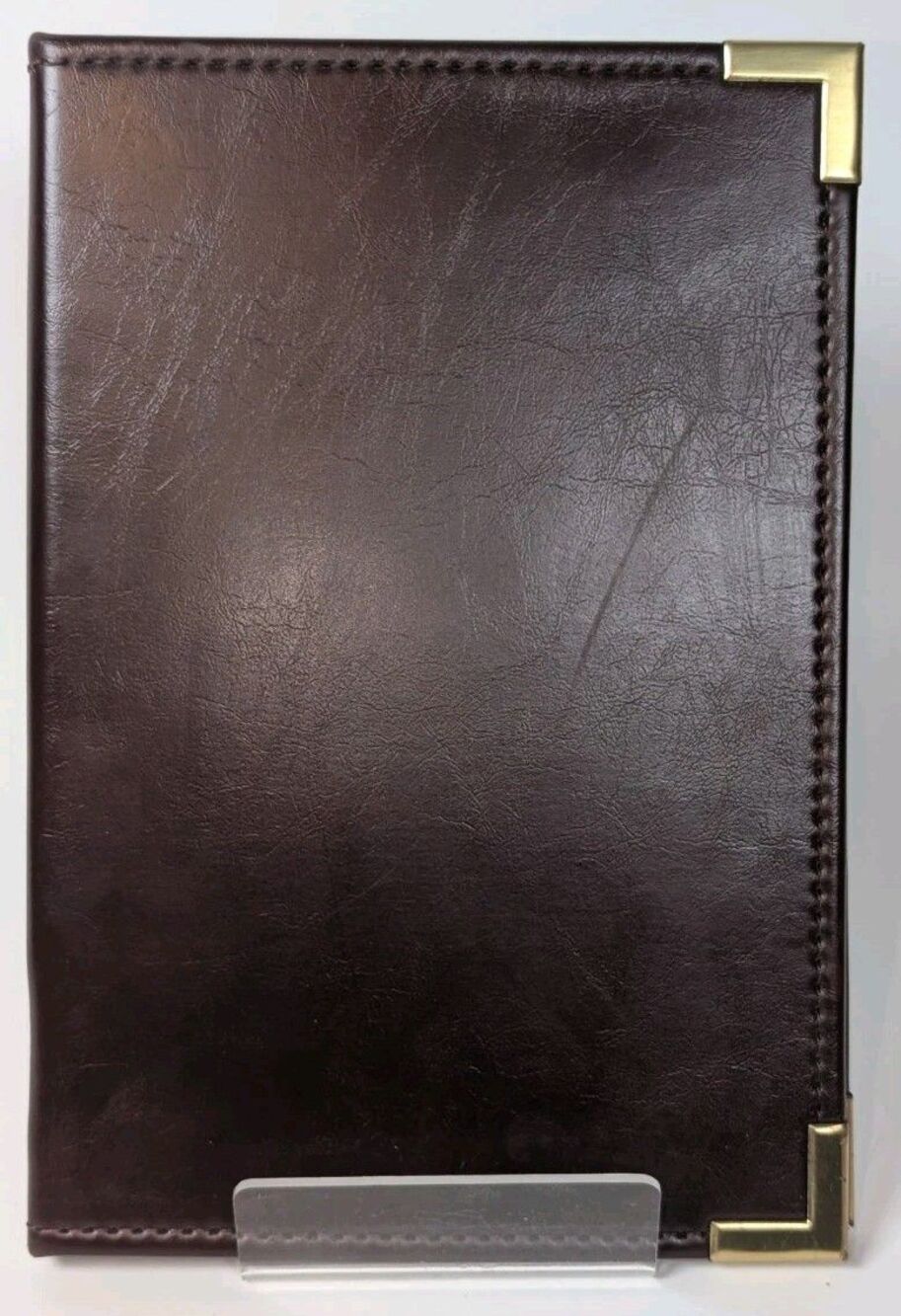 Vintage Cambridge Executive Padfolio Portfolio Brown Faux Leather 8.25x6.25
